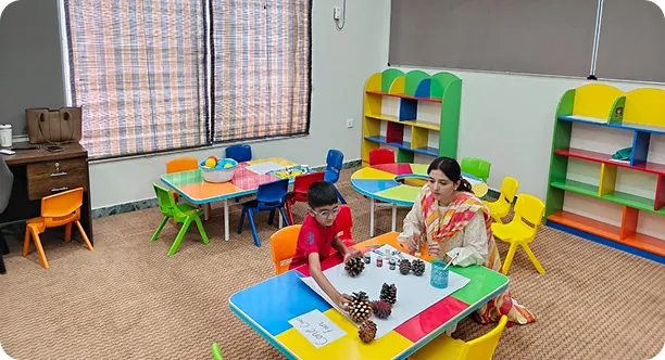 Students in a learning activity